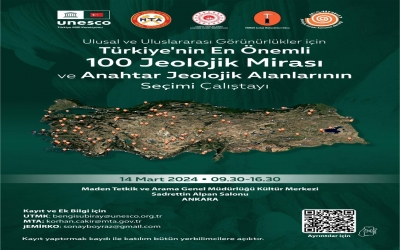 Ulusal ve Uluslararası Görünürlükler İçin Türkiye'nin En Önemli 100 Jeolojik Mirası ve Anahtar Jeolojik Alanlarının Seçimi Çalıştayı