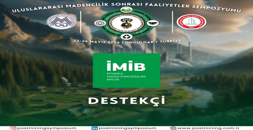 istanbul Maden İhracatçıları Birliği (İMİB)'e Teşekkürler