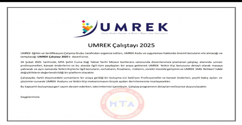 UMREK Çalıştayı 2025