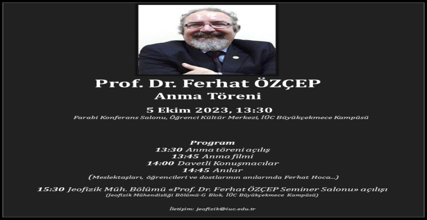 Prof. Dr Ferhat ÖZÇEP anma töreni