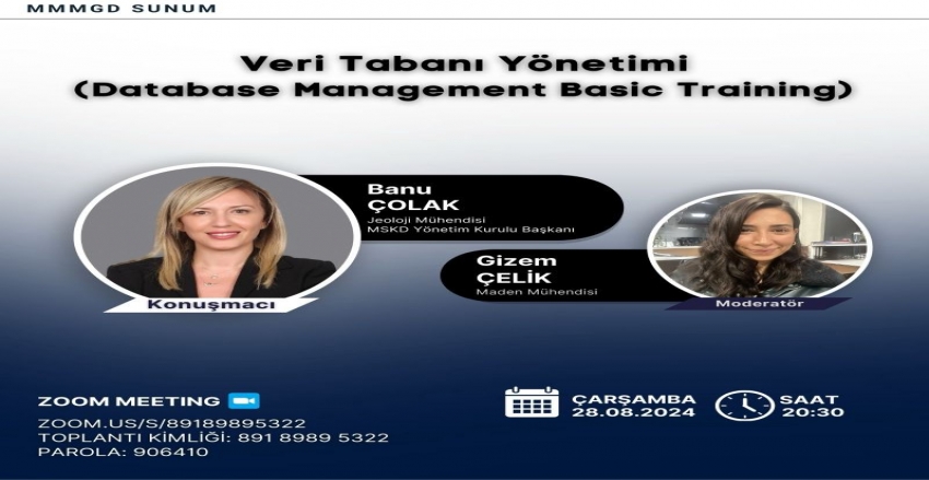 Veri Tabanı Yönetimi (Database Management Basic Training) Sunumu