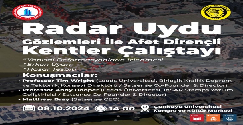 Radar Uydu Gözlemleri İle Afet Dirençli Kentle Çalıştayı