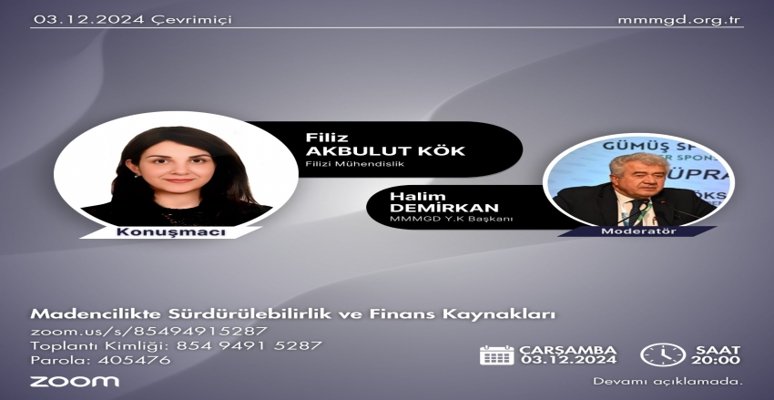 Madencilikte Sürdürülebilirlik ve Finansman Kaynakları Sunumu